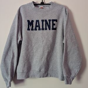 Vintage Maine Spellout Sweatshirt
